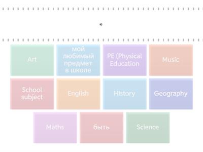 анг 3класс ШКОЛЬНЫЕ ПРЕДМЕТЫ Федина группа 