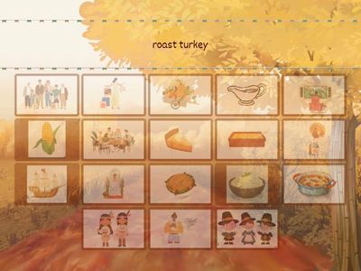 A1-A2 Thanksgiving Vocabulary