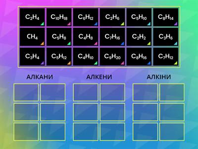 АЛКАНИ.АЛКІНИ.АЛКЕНИ