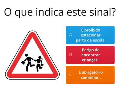 Sinais de trânsito e regras de segurança