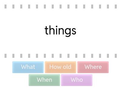 Question words Ex.7 p.6