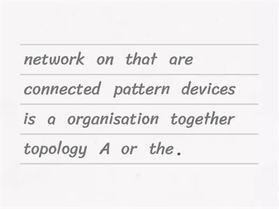NETWORK TOPOLOGIES MASH UP