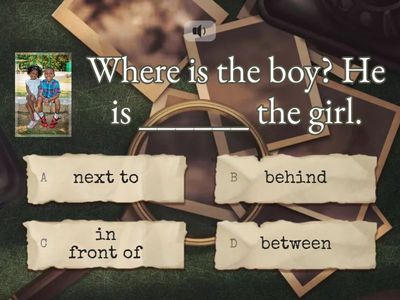 Prepositions of place 