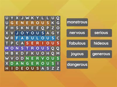 ous words