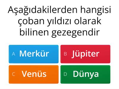 6. Sınıf fen bilimleri güneş sistemi