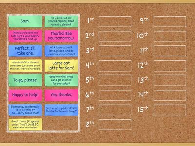 Coffee Shop Scenario