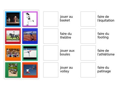 Les sports et les passe-temps