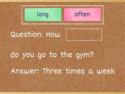 How Often vs. How Long Questions