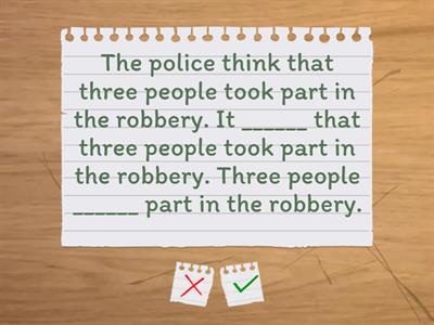 Grammar: Passive reporting structures (Intermediate plus 4.2)