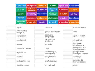 vocabulary travelling and tourism
