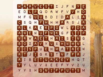 Thanksgiving Word Search