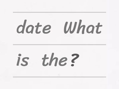 文法綜合練習～句子拼拼樂