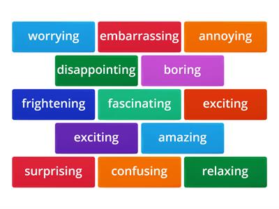 -ed and -ing adjectives