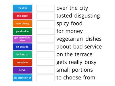 Outcomes 4.1 - collocations