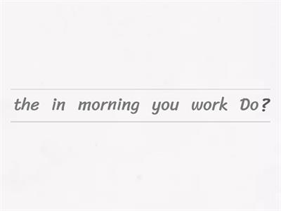 Present Simple: yes/no questions 