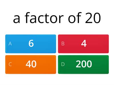 factors and multiples