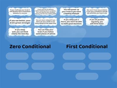 Zero and First Conditional 