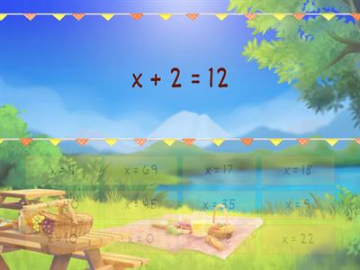 ECUACIONES para Quinto Básico