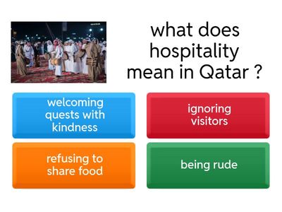 Qatar values game:our traditions and heritage 
