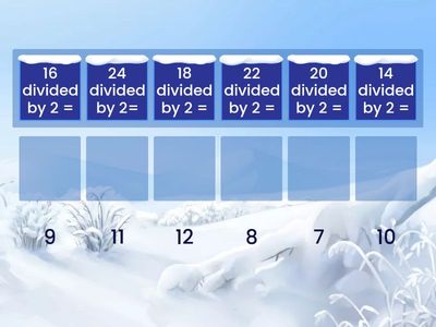 Divide by 2 Multiples 7-12