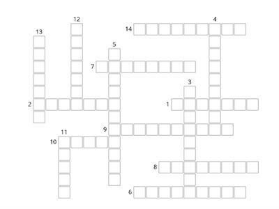 My family crossword (KS3)