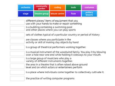Life Vision Pre Unit 5 Vocabulary ex.4. Match the words below with their definitions.