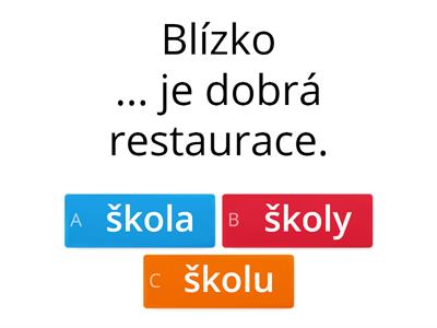 L2 - Vedle/blízko/daleko od + genitiv