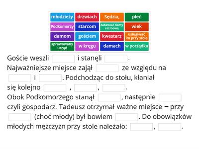 O grzeczności - "Pan Tadeusz"