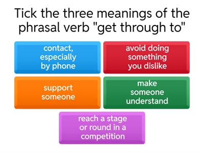 Phrasal Verbs with "GET"