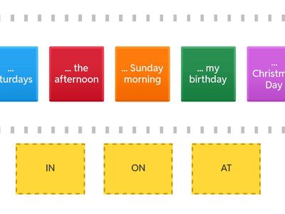 Prepositions of time