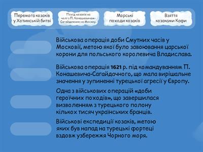 Узагальнення «Соціальна організація, побут і військова майстерність українського козацтва».