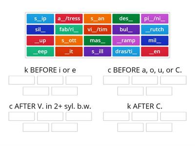 K Rule Written Out Sort - EB