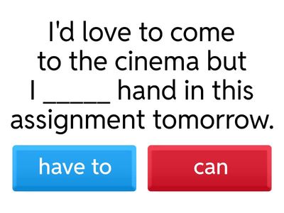 Modals of permission, obligation and phr