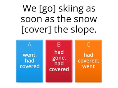 Past Perfect - Simple Past