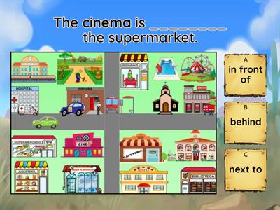 01 PREPOSITIONS (in front of - behind - next to)