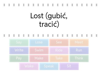 J. Angielski czasowniki nieregularne klasa 6. Część 2 