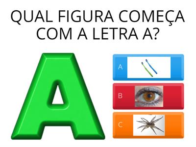  COMEÇA COM AS LETRAS DO ALFABETO