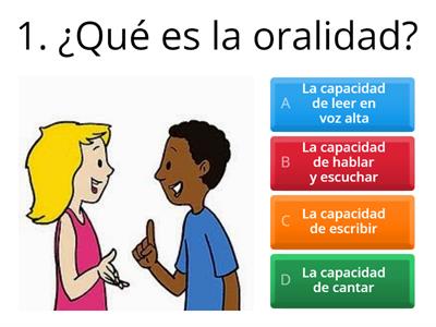 la oralidad y escritura