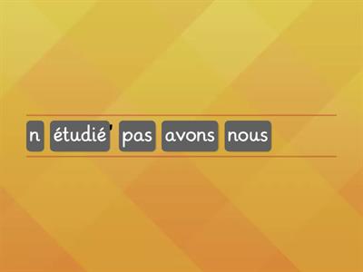 HODGE Passe Compose negatif