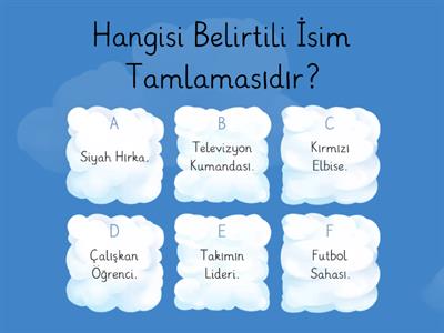 6. Sınıf Türkçe İsim Tamlaması Kelime Oyunu (Soruyu Okumadan Doğru Yapan Olursa Skoru Silinecek)