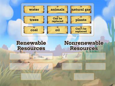 Renewable and Nonrenewable Resources