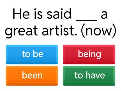 Planting The Seed - Passive Reporting Verbs Quiz