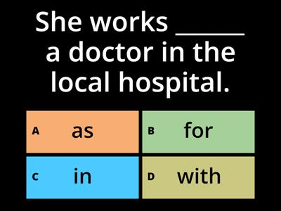 "Work" prepositions