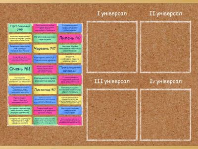 Універсали. Групування