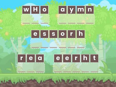 HWG5 -U4 Sentences (Anagram)