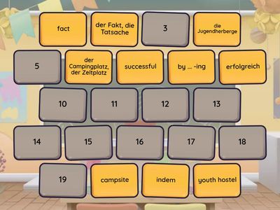 Orange Line 1 - Unit 1 - Zuordnung Deutsch - Englisch 2