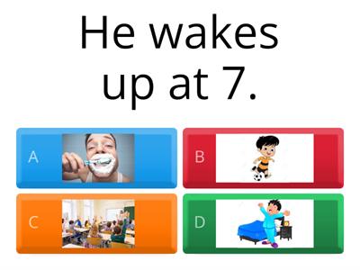 Present  simple - daily routine