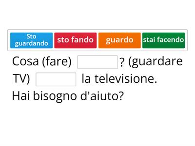 B1- STARE+gerundio. Finisci l'esercizio e inventa altre frasi!