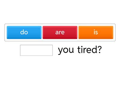 Yes/ no questions be 