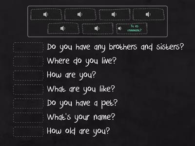 ***La conversation - basic questions